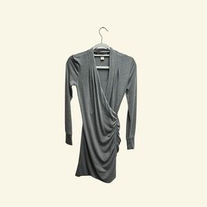 Banana Republic Gray Long Sleeve Dress